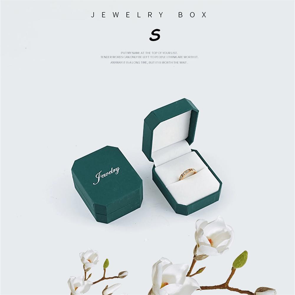 1/4pc Jewelry Trinket Box With Bag For Necklace Earrings Ring Bracelet High-end Gift Packaging Case Set Birthday Wedding Decor