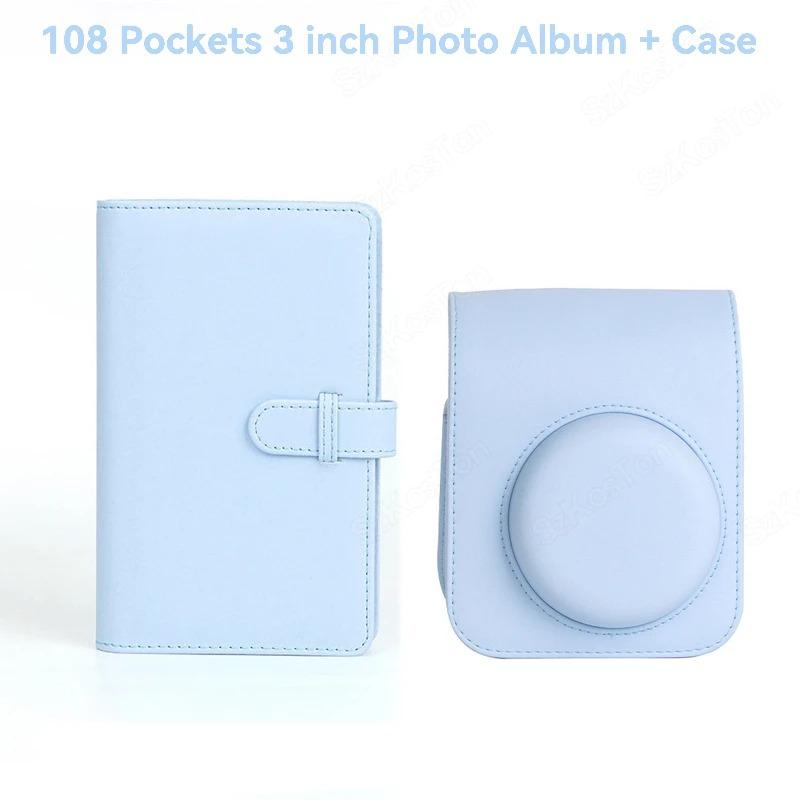For Instax Mini 12 Camera Case PU Leather Soft Protective Case Trave Bag For Fujifilm Film Camera Bag With Shoulder Strap