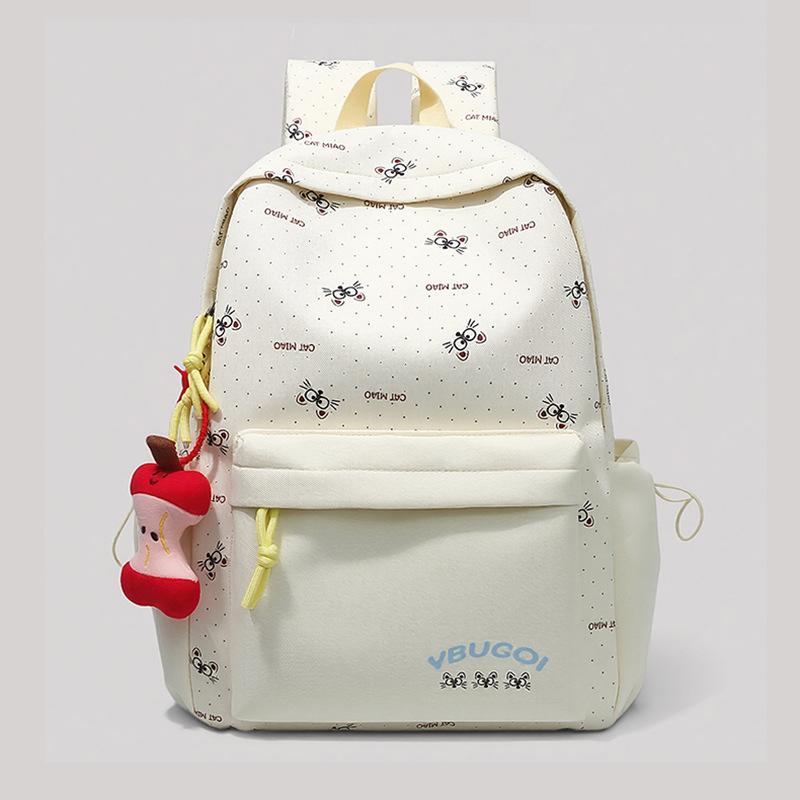 Schoolbag Cartoon Printing Travel Lightweight High-value Girls Schoolbag Large Capacity Ins Niche Non-collision Backpack