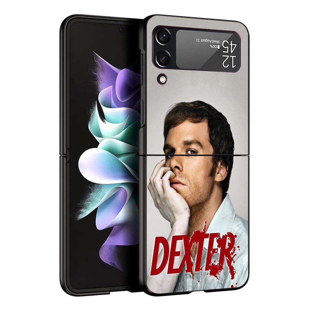 TV Show Dexter Morgan Black Phone Case For Samsung ZFlip7 ZFlip6 ZFlip5 ZFlip4 ZFlip3 5G Hard Protective Galaxy Z Flip 3 4 5 6 7