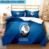 Atalanta Fc Crest 3PCS Print Bedding Set, Includes A Duvet Cover and Two Pillowcases for Bedroom, Dormitory, Suitable for All Seasons
