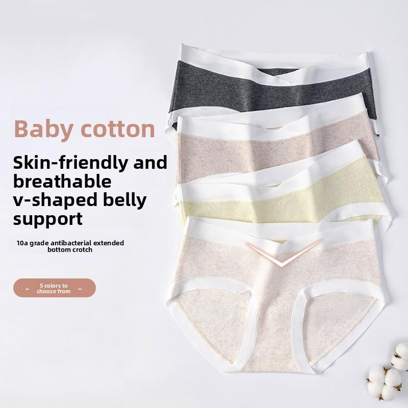 Women Spring and Autumn Cotton High Stretch Postpartum Pregnant Women Low Waist Underwear