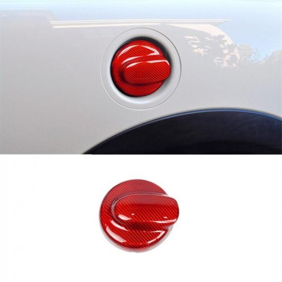 Красная карбоновая декоративная накладка на лючок бензобака для Mini Cooper R55 R56