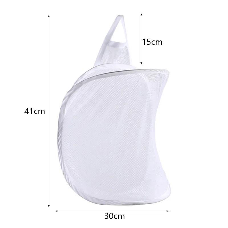 

Складная корзина для грязного белья, органайзер для одежды, сетчатый мешок, настенные корзины для хранения одежды в ванной, органайзер для одежды белый