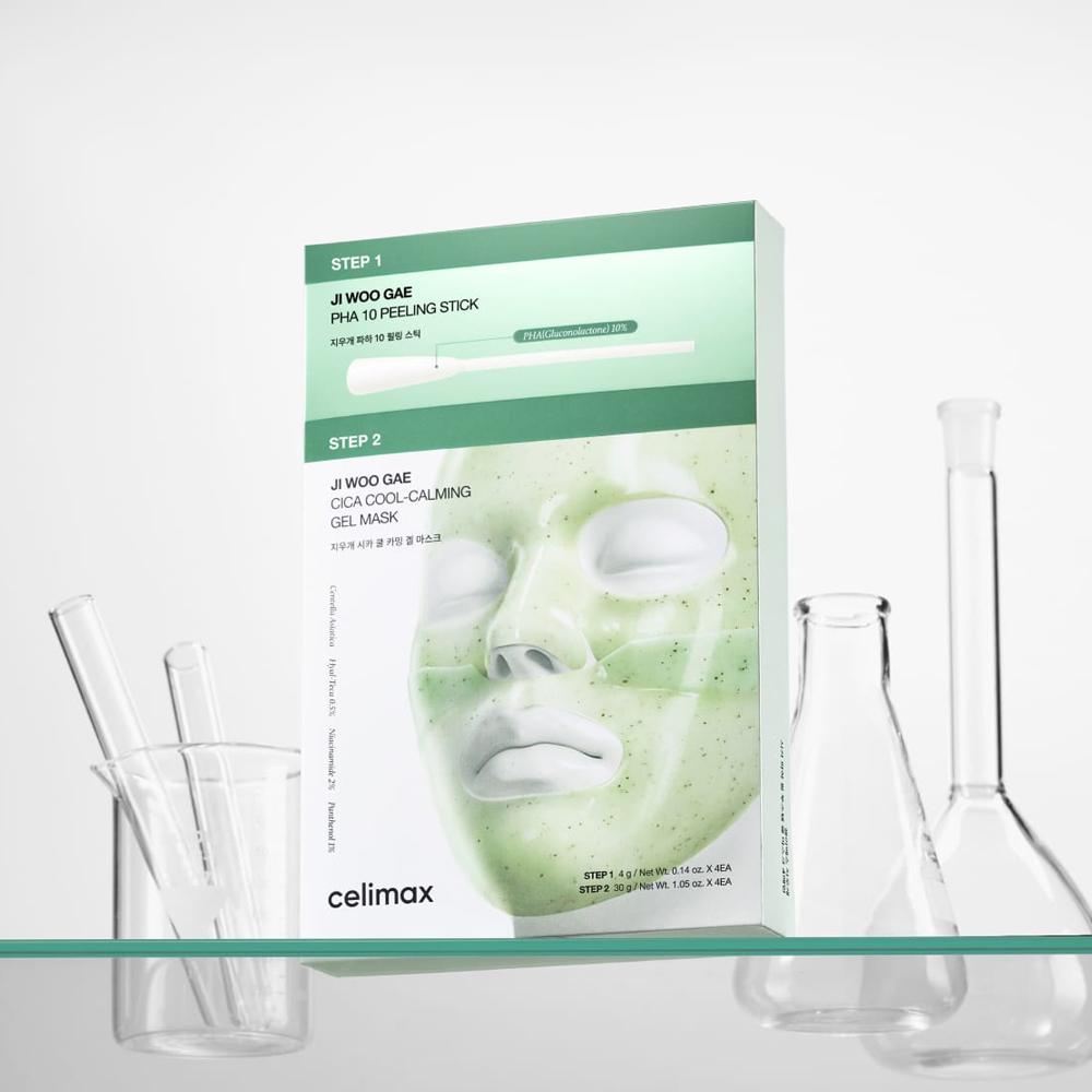 CELIMAX JI WOO GAE Cica PHA Peel 2-Step Gel Mask 34g