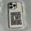 La Musica È La Mia Dipendenza Custodia Trasparente Per Telefono Per IPhone 11 12 13 14 15 16 17 Pro Max Air XS XR 7 8 Plus Cover Funda