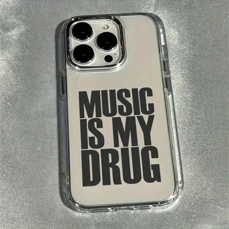 La Musica È La Mia Dipendenza Custodia Trasparente Per Telefono Per IPhone 11 12 13 14 15 16 17 Pro Max Air XS XR 7 8 Plus Cover Funda
