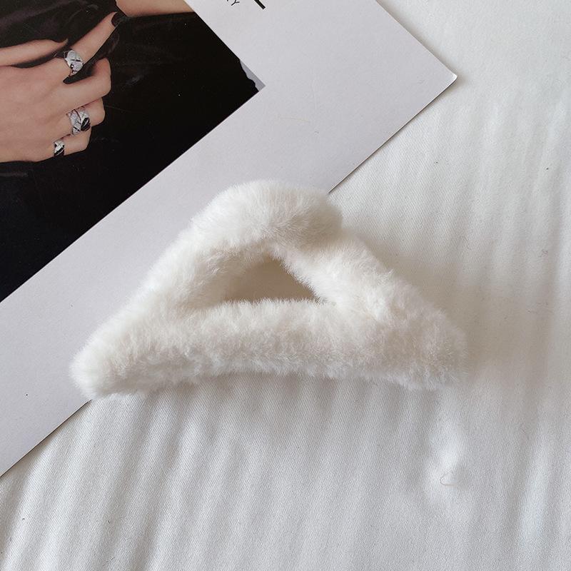 

13см Новые Милые Геометрические Треугольные Заколки для Волос Винтажные Плюшевые Зажимы для Волос Шпильки Новые Аксессуары для Волос для Женщин Корейские Зажимы для Волос Заколка для Волос