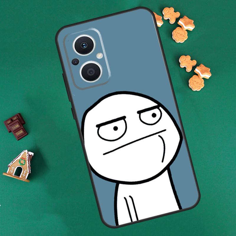 Funny Man Middle Finger Case For OPPO Reno 8 10 Pro 4Z 5Z 8T 4 5 6 7 Lite OPPO Find X6 Pro X3 X2 Neo X5 Lite Cover
