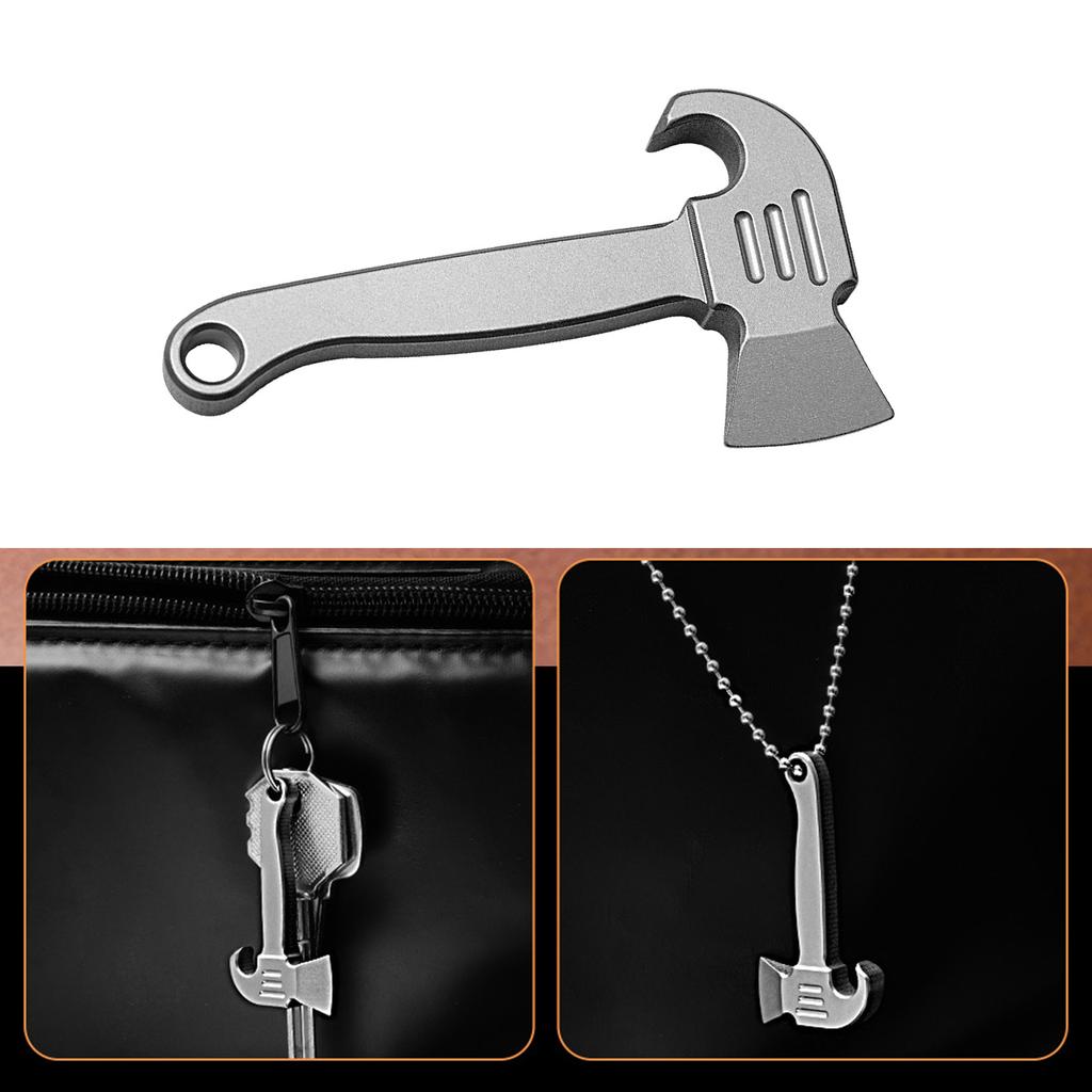 Titaniums Alloys Bottles Opener Crowbars Small Prys Bar Keychain Pendant Multifunctional Tool for Daily and Outdoor