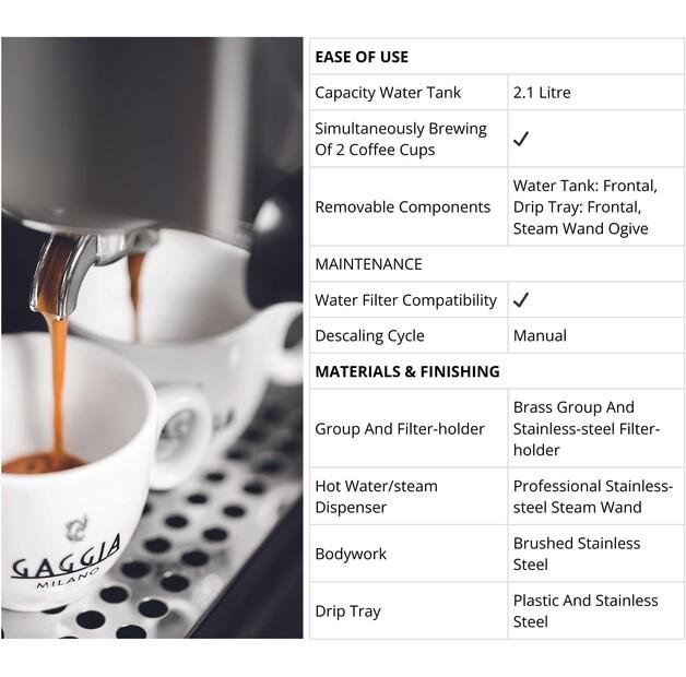 Кофемашина Gaggia RI9481/11 New Classic Evo edelstahl