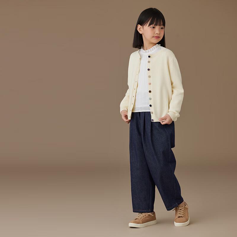 Hacikis Girls' Spring/Autumn Cotton Knit Cardigan