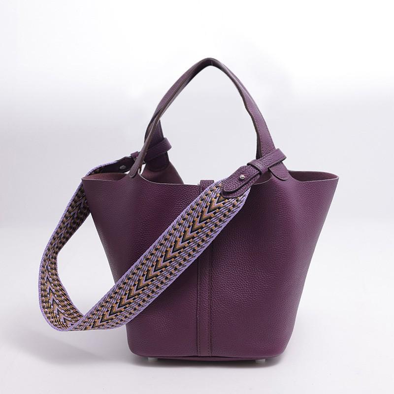 Full first layer togo cowhide women's handbag bag genuine leather vegetable basket bucket bag simple versatile bag