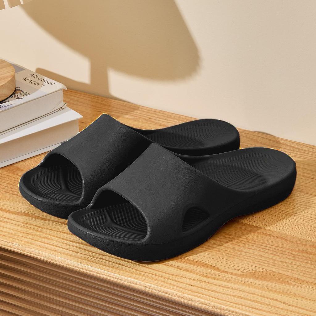Women's Thick Sole Non-Slip EVA Slippers - Poop Design, Air Cushion Comfort for Couples, Summer Indoor Use.