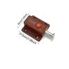 Sliding Door System Automatic Press Button Security Latch PP Material Bolt Lock for Pet House Storage Box
