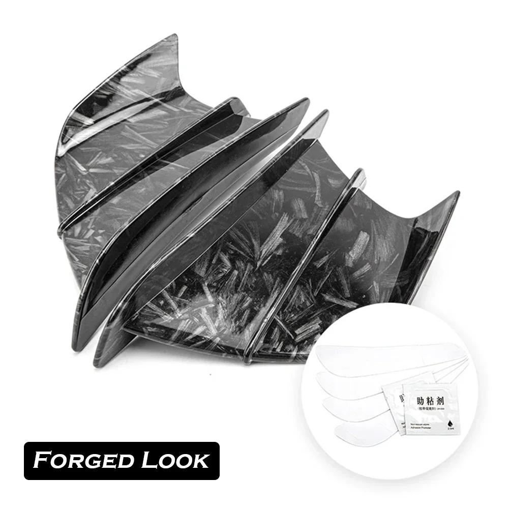 Universal Motorcycle Winglet Aerodynamic Spoiler Wing with Adhesive Motorcycle Decoration Sticker For Yamaha Suzuki Kawasaki