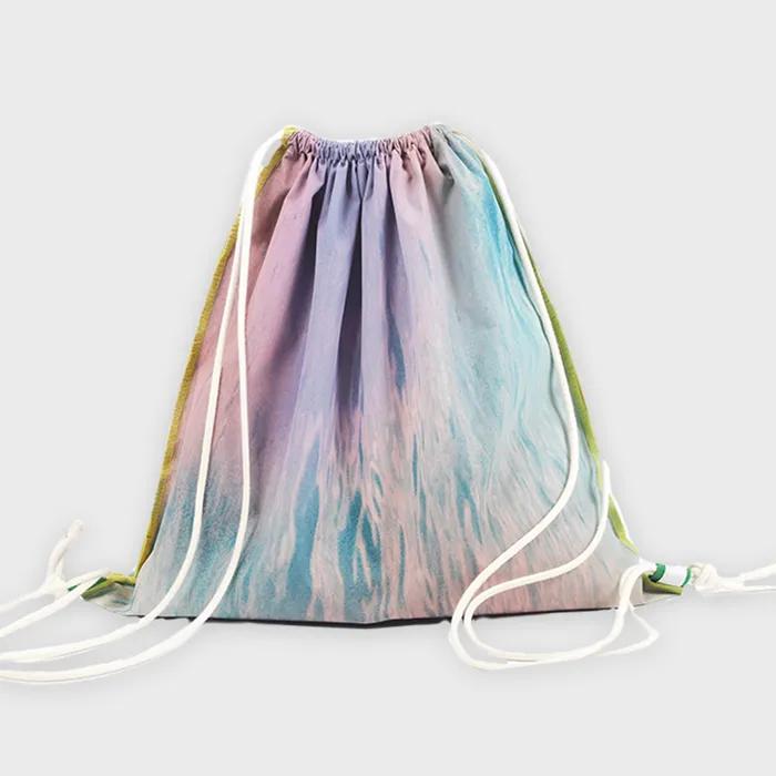 Multi color string bag
