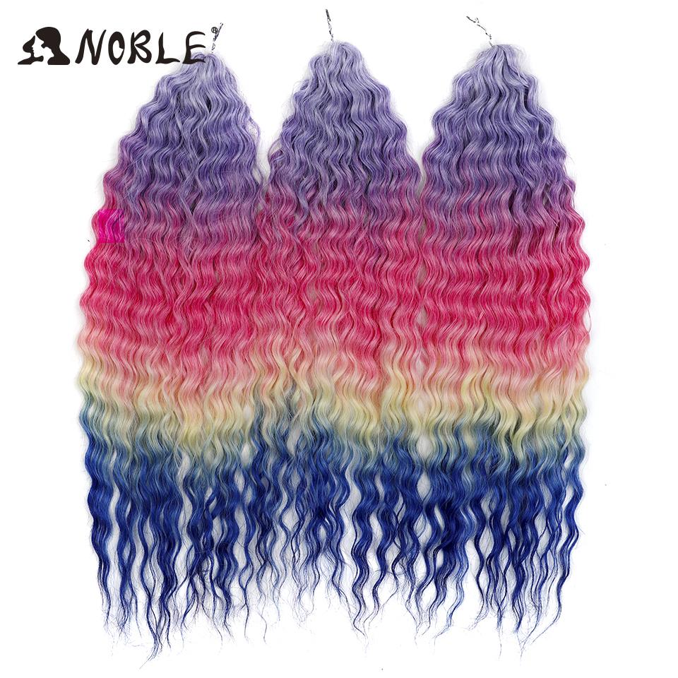 Edles Häkelhaar Locken Haar Wasserwelle 24 Zoll 300g Ombre Blond Twist Häkelhaar Zopf Haar Deep Wave Flecht Haarverlängerung