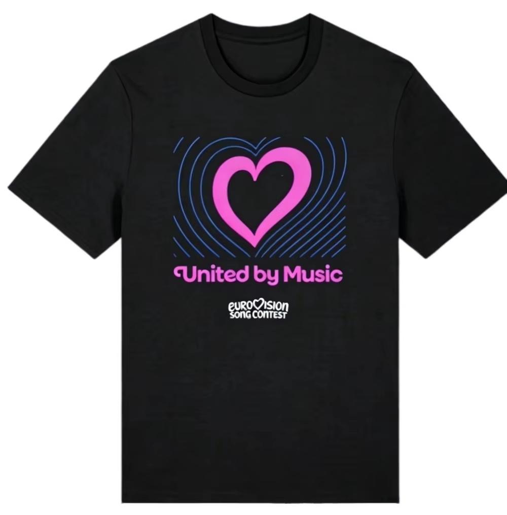 2026 new Mens Tshirt New Logo Euro Song Contest Tshirt Summer Fashion Casual Cotton ShortSleeved Shirt M