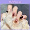 Gentle Amber Handmade Wearing Armor White Amber Mica Eggshell Gilted Nail Art Light Luxury Style Factory Hair