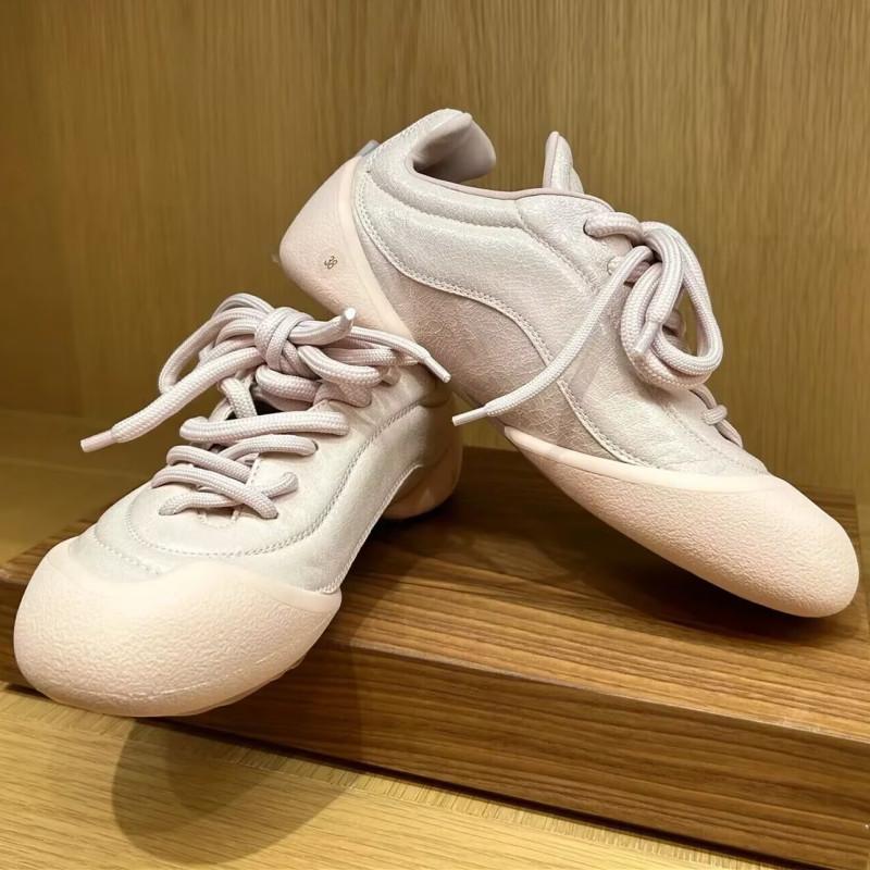 Fashion NEW Leather Women's Casual Sneakers Designer Training Shoes Patchwork Lace-up Sneakers Leather Flat Women's Shoes