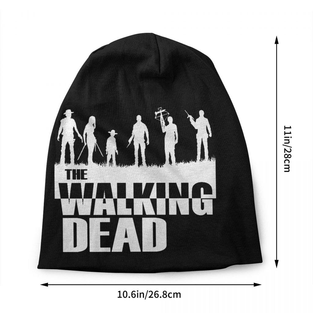 Horror TV Show The Walking Dead Skullies Beanies Caps Streetwear Winter Warm Unisex Women Knitted Hat Unisex Adult Bonnet Hats
