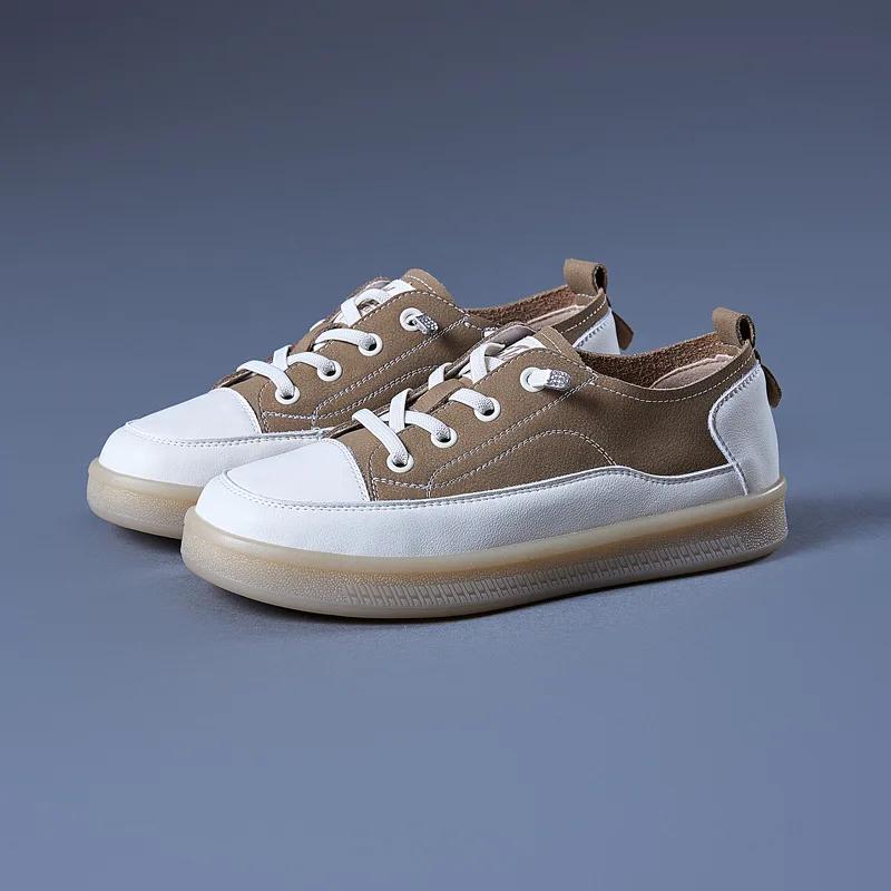 

Fujin 3 см натуральная кожа резина этнические женские удобные толстые кроссовки эргономичные осенние мягкие туфли на плоской подошве вулканизированные туфли для отдыха 41