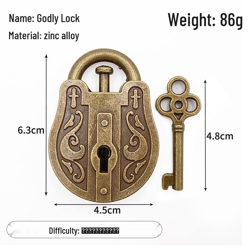 Zinc Alloy Kongming Puzzle Lock: Disentanglement Ring Educational Toy
