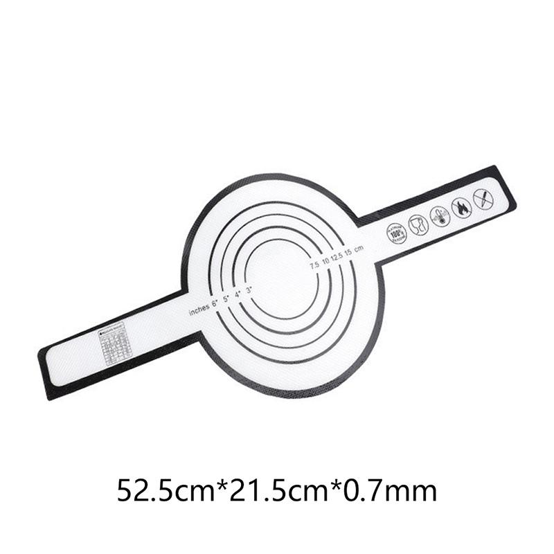 1 Adet Silikon Pişirme Matı Uzun Saplı Askı Yapışmaz Ekmek Yoğurma Pedi Hamur Transfer Pedi Fırın Malzemeleri Mutfak Pişirme Aracı