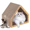 Triangular Cat Scratcher Board House Double-Sided Cat Scratching Box Easy Installation for All Sizes Cats for Indoor Cats