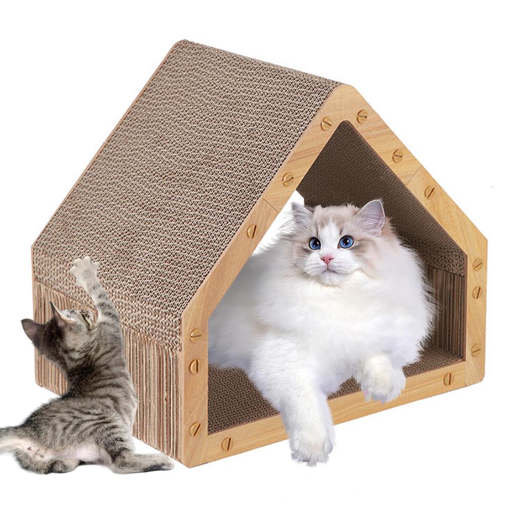 Cardboard Cat Scratcher Vertical Cat Scratcher Scratching Board Pad for Indoor Cats & Kittens