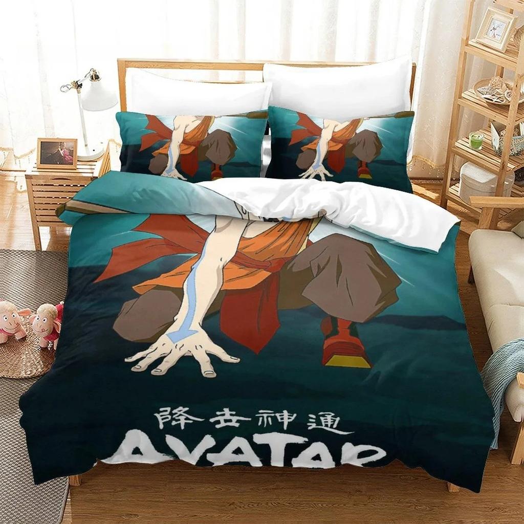 New Avatar The Last Airbender Beding Set Single Twin Ful Quen King-Sized Dimensionsd Dimensions Bed Linen Set Adult People Bedrom Duvet cover Sets