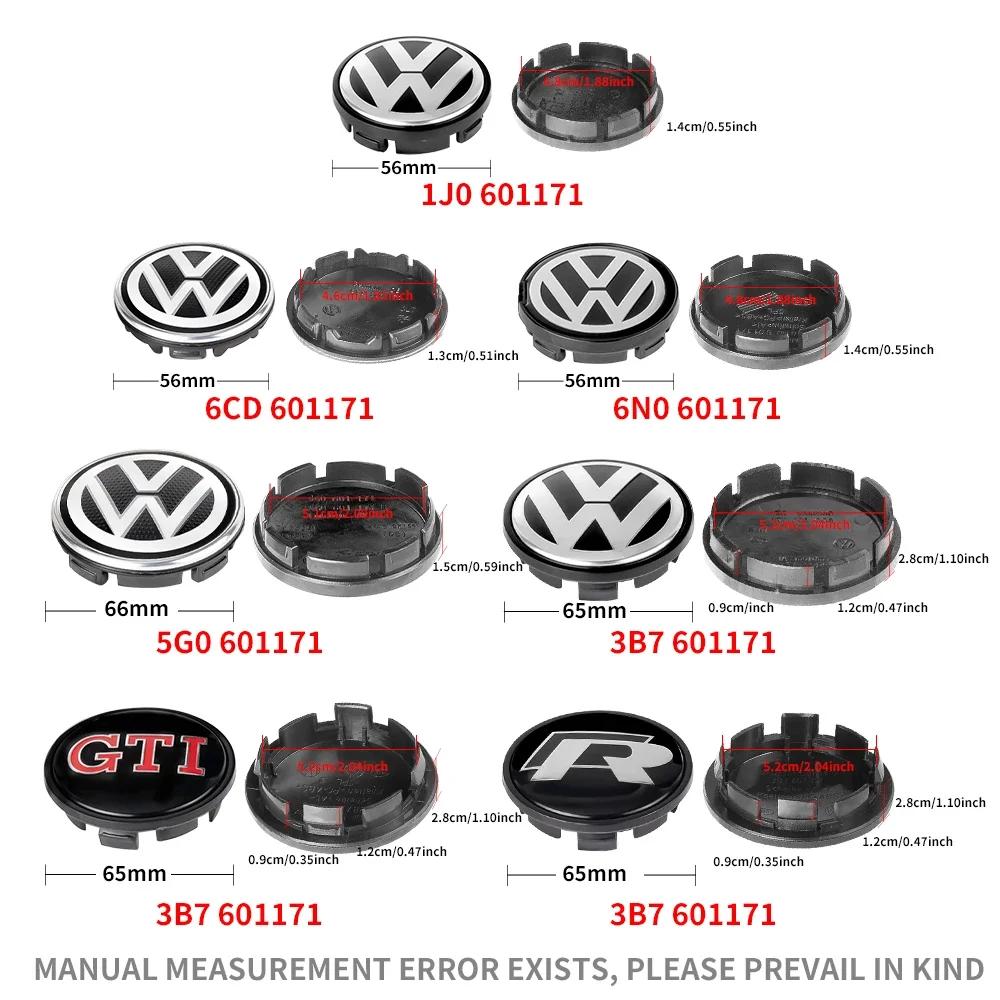 VW New 4PCS 56mm 65mm 66mm For Volkswagen VW Original Hubcaps Car Wheel Center Covers Decoration Badge Auto Hub Caps Emblem Re CWR1
