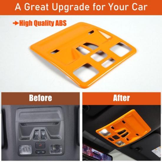 Orange Interior Inner Front Reading Light Cover Trim For Ford Ranger -2024