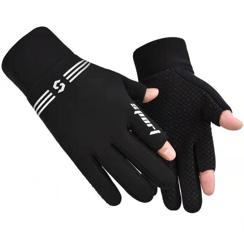 Thermal Gloves Autumn Winter Windproof Anti-Slip Touchscreen Running Cycling Sports Outdoor Adult Thick Warm