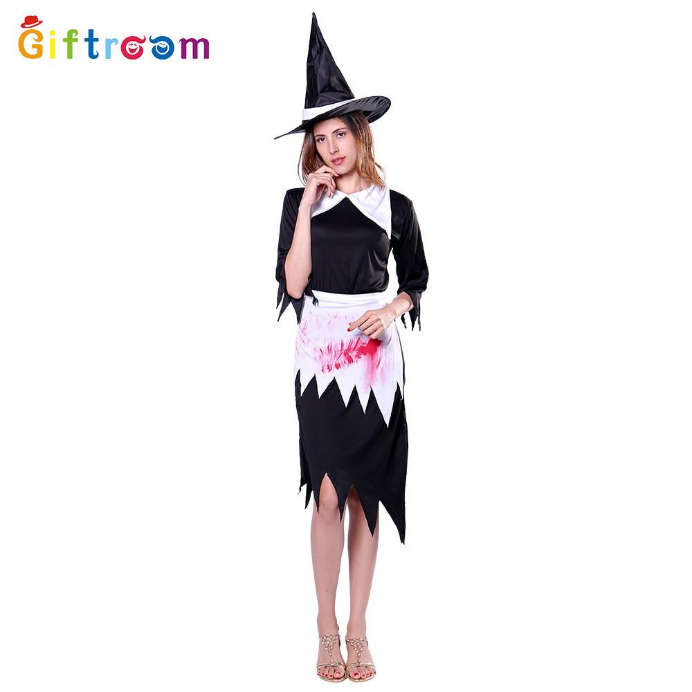 Captivating Polyester Witch Cosplay Dress For Women Ideal For Stage Shows And Easter Celebrations