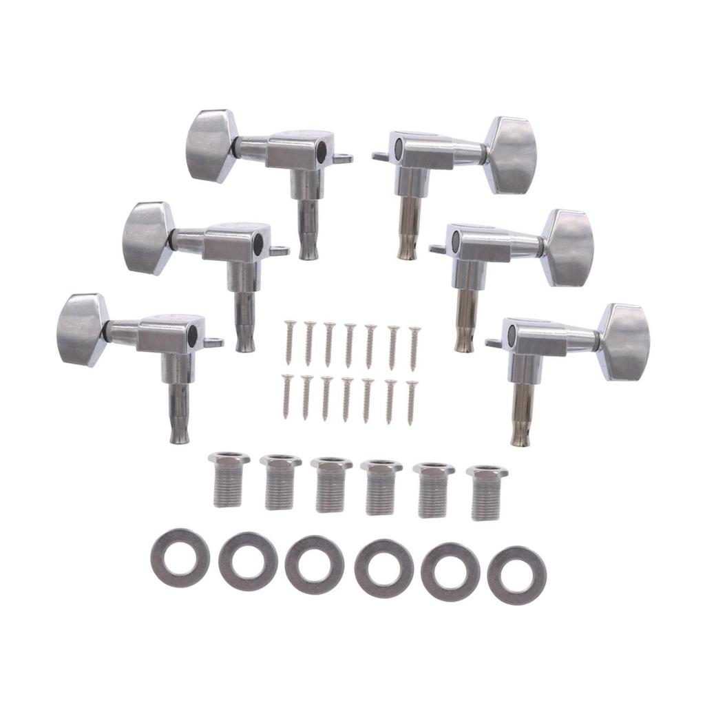 6 Pieces 3L3R Guitar Tuning Pegs Replace Easy to Install Portable Wear Resistant Metal Guitar String Tuning Pegs Machine
