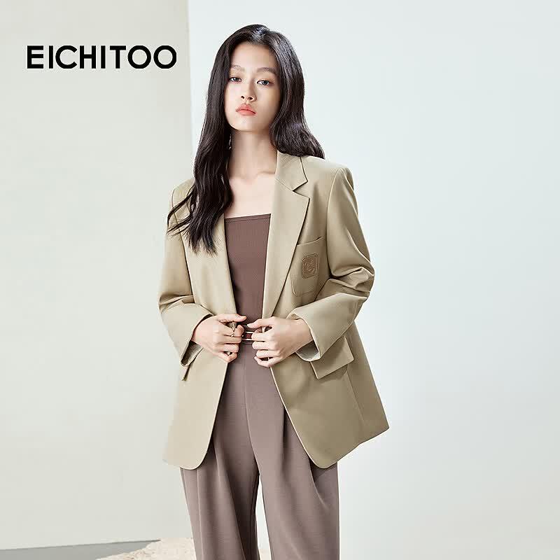 EICHITOO Women s Spring Commuter Short Blazer S