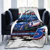 Kyle Larson 5 All Season Fleece Blanket Throw Ultra Soft Flannel Blanket Digital Printed Premium Fluffy Microfiber Fleece