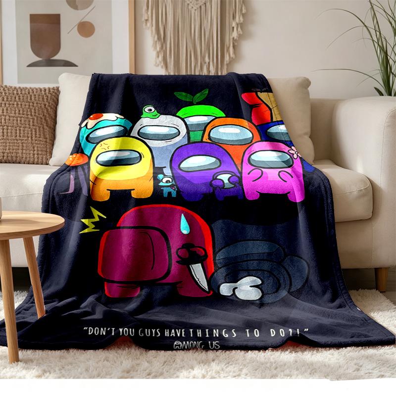 Among Us Soft and comfortable flannel Suitable for sofas living rooms outdoor camping travel and also makes a great anniversary gift