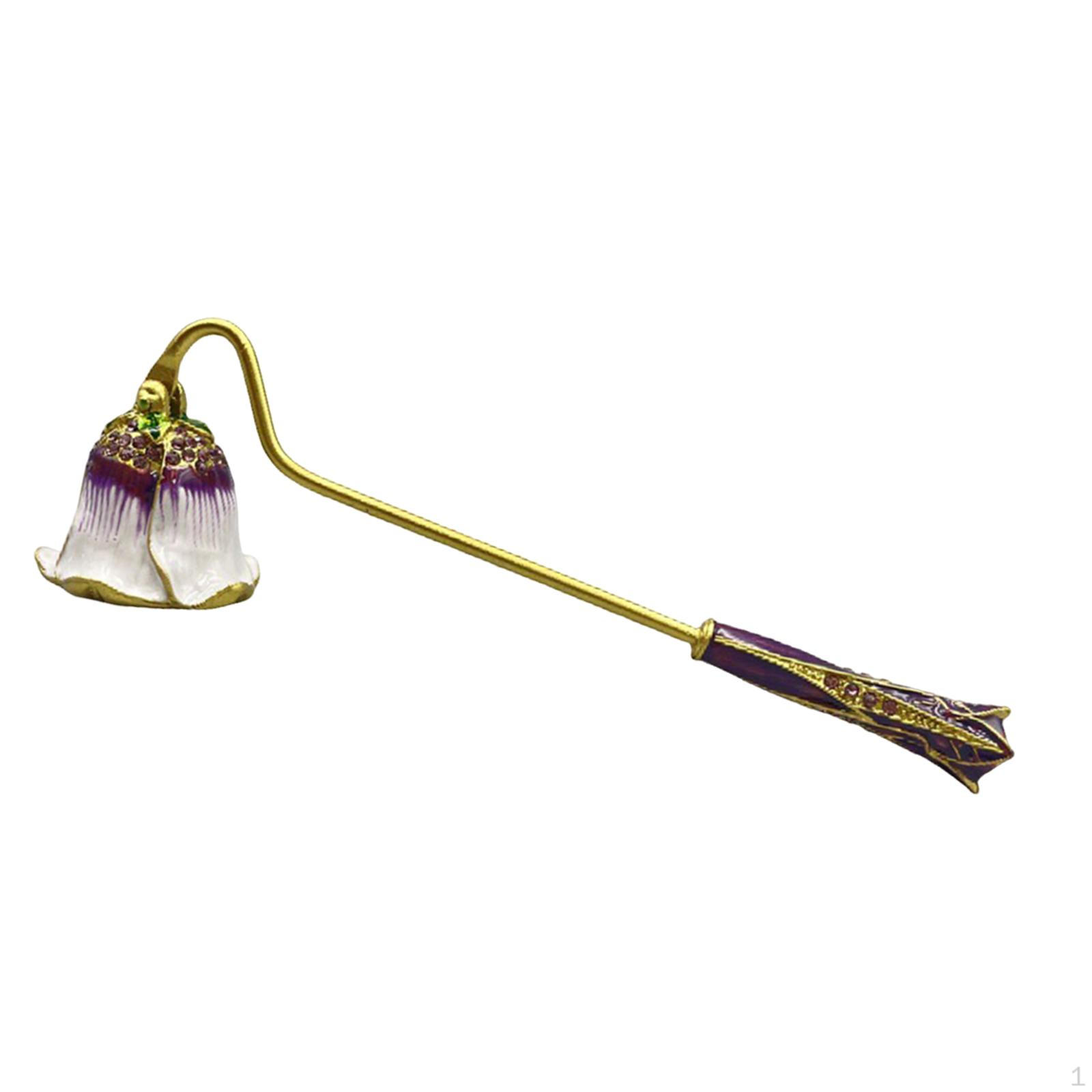

Candle Extinguisher, Candlesnuffer Accessories Engraved Flowers Gift for Lovers, Antique