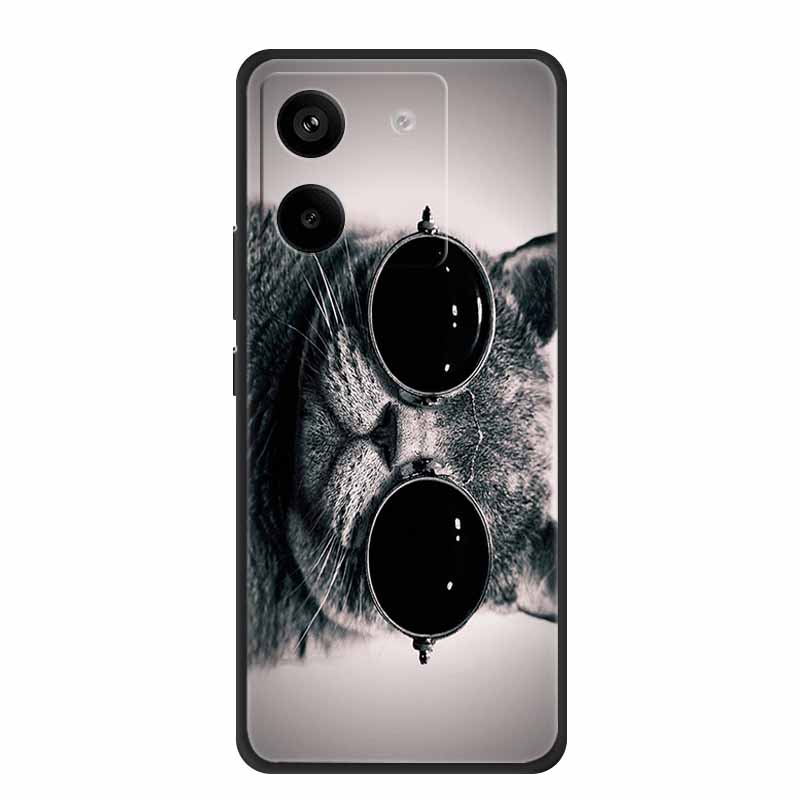 For Xiaomi Poco M7 Pro 5G Case Animals Soft Silicone TPU Phone Cases Back Cover for PocoM7 Pro Protective Shockproof Cats Fundas