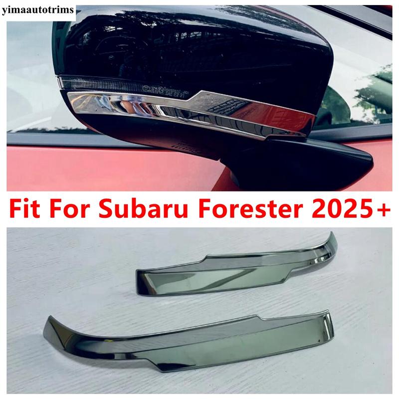 

Car Side Rearview Mirror Strip Decoration Protective Cover Trim For Subaru Forester 2025 Stainless Steel Accessories Exterior