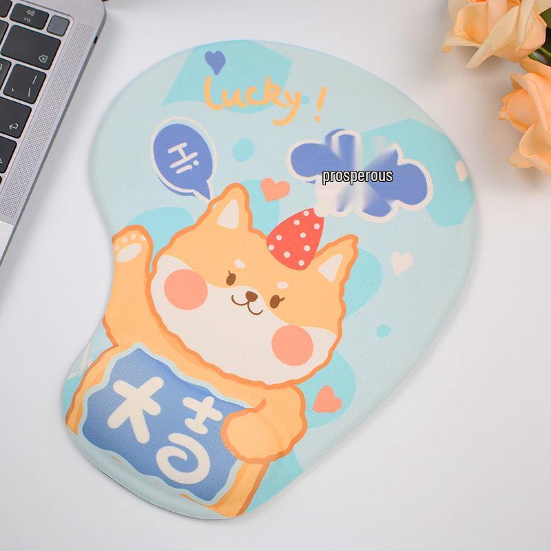 Creative Cartoon Silicone Wrist Rest Mouse Pad & Keyboard Hand Rest - Cute Desk Mat
