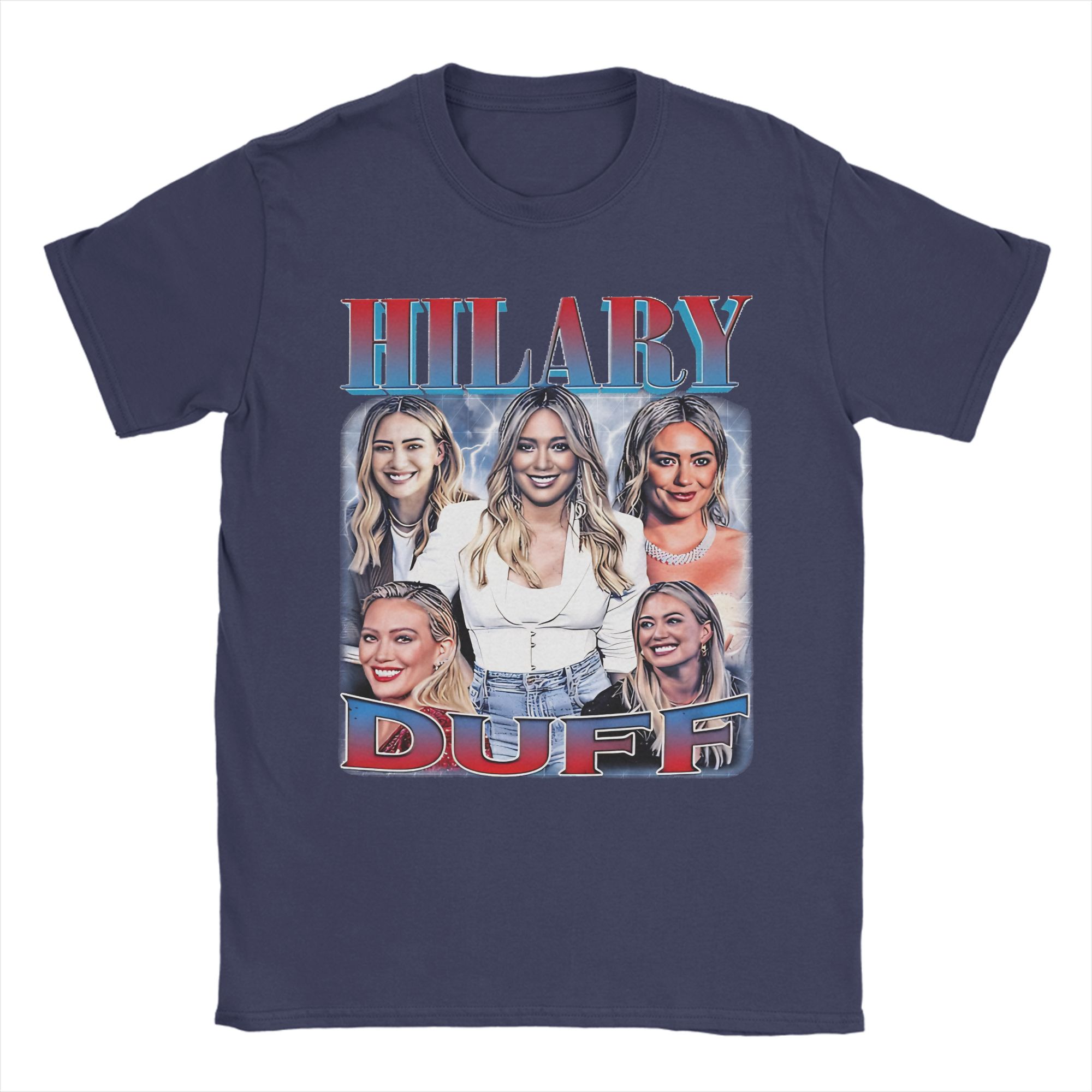 

Hilary Duff Mature Photo T-Shirt Beach Harajuku T-Shirts Unisex Cotton O Neck Plus Size Top Tees Short Sleeve Y2K Casual Tops 4XL