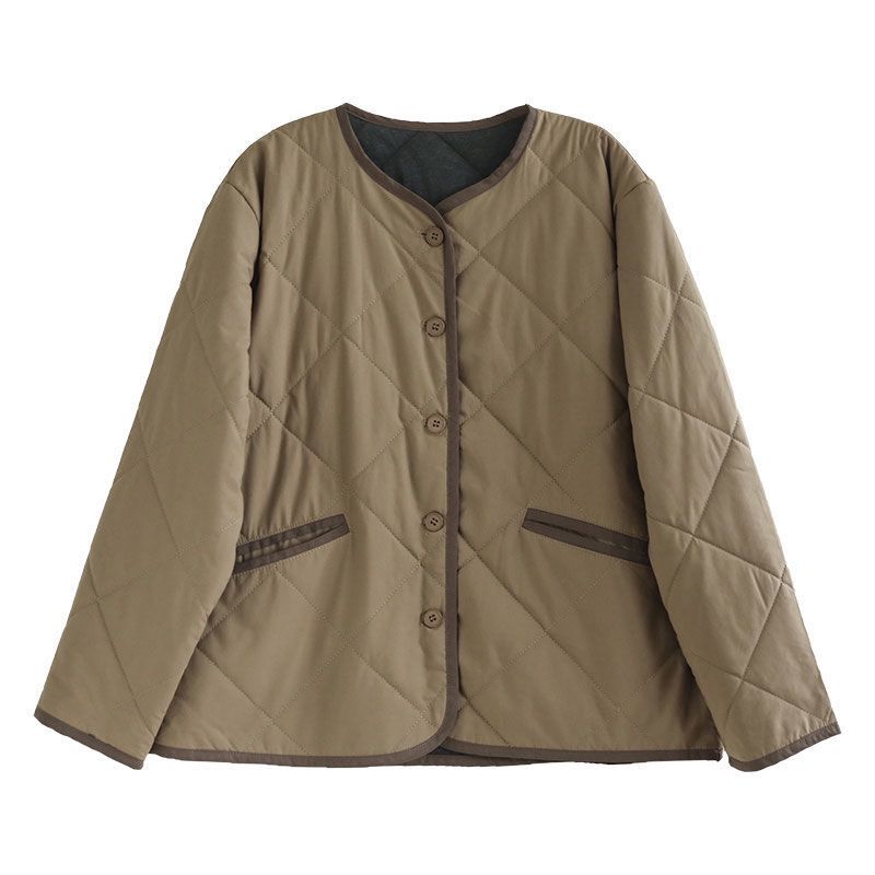 Frauen Jacke Herbst Winter Parkas Weibliche Mittleren Alters Mütter Lose licht Dünne Beiläufige Kurze Warme Baumwolle Gepolsterte Oberbekleidung