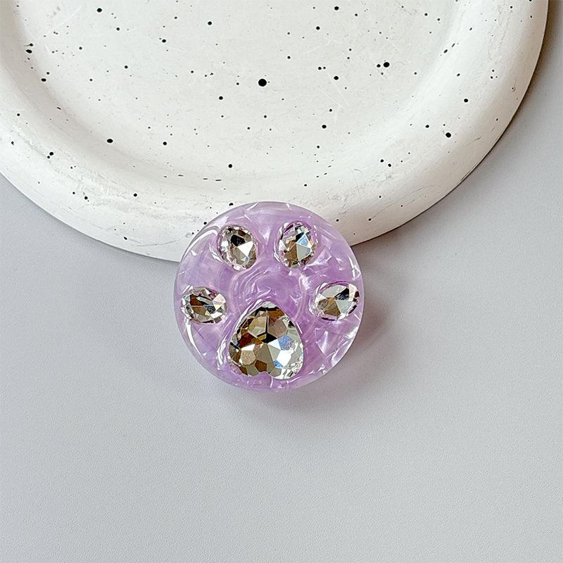 Rhinestone Magnetic Retractable Phone Holder with MagSafe, Foldable Desktop Support, Japanese Korean Style