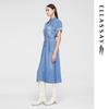 ELLASSAY Women's Tencel Denim Shirt Dress