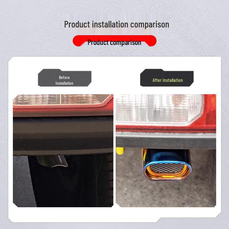 Stainless Steel Exhaust Tailpipe for Suzuki Jimny - Special Car Decoration & Modification Accessory