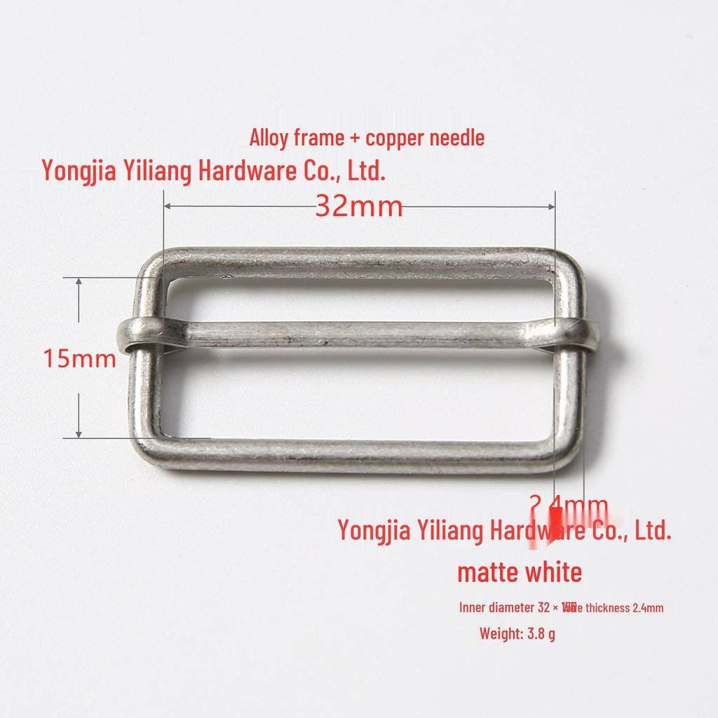 Stainless Steel Adjustable D-Ring Buckle - Copper Three-Speed Wire Pull Design